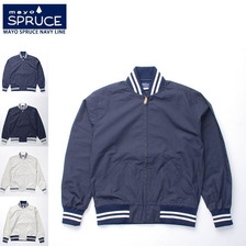 mayo SPRUCE コットン ベースボールジャケット画像