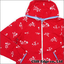 WACKOMARIA リバーシブル フードナイロンジャケット RED/SAX画像