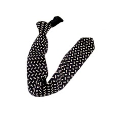 IVY PREPSTER GORDON DASH JACQUARD COTTON KNIT TIE Gordon Dash Jacquard-Navy 17181016画像