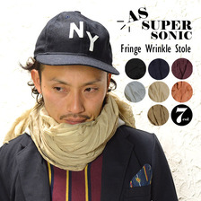 AS SUPER SONIC Fringe Wrinkle Stole(7カラー) KST-5090画像