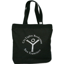 City Lights Bookstore キャンパストートバックブラック画像