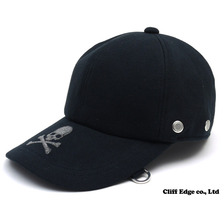 mastermind JAPAN グラスビーズスカル ベースボールCAP BLACK画像
