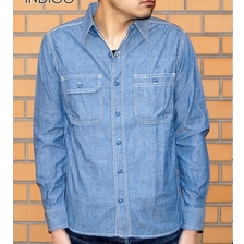 MOMOTARO JEANS MS033 シャンブレーワークシャツ画像