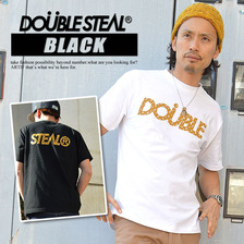 DOUBLE STEAL BLACK Monogram LOGO 半袖Tシャツ 931-14203画像