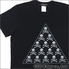 mastermind JAPAN スビンゴールド天竺 トライアングル スカル Tシャツ BLACK画像