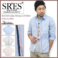 PROJECT SR'ES/SRS Red Selvedge Hemp L/S Shirt SHT00180画像