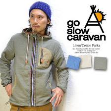 go slow caravan リネンコットンパーカージャケット 3カラー 350222画像