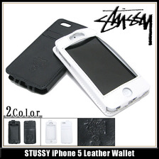 STUSSY iPhone 5 Leather Wallet 136086画像
