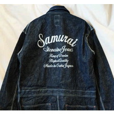 SAMURAI JEANS SJ100DTU-P デニムつなぎプリント有画像