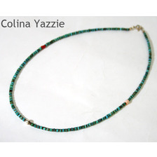 Colina Yazie Beads Choker Turquoise画像