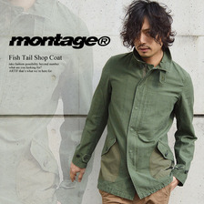 montage Fish Tail Shop Coat OLIVE 0831502画像