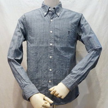 SAMURAI JEANS SBD13-L シャンブレーボタンダウンシャツ 長袖13-L 藍画像