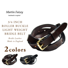 MARTIN FAIZEY 3/4 INCH ROLLER BUCKLE LIGHT WEIGHT BRIDLE BELT画像