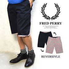 FRED PERRY リバティ柄リバーシブル ショートパンツ F4240画像