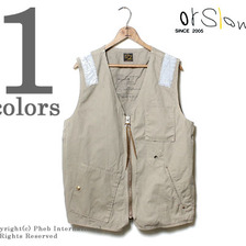orslow US.NAVY フロントジップベスト 01-9018画像
