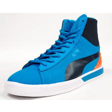 PUMA FUTURE SUEDE MID LITE RT SAX/NVY/ORG/WHT 355897-01画像