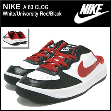 NIKE A 83 CLOG White/University Red/Black 472899-160画像