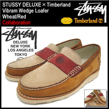STUSSY ×Timberland Vibram Wedge Loafer Wheat/Red 4038059画像