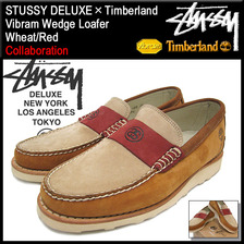 STUSSY &times;Timberland Vibram Wedge Loafer Wheat/Red 4038059画像