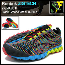 Reebok ZIGMAZE II Black/Green/Geranium/Blue J95928画像