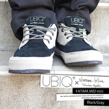 UBIQ &times;NUMBER(N)INE  FATIMAMID N(N) BLACK&times;GRAY 0413008-102画像