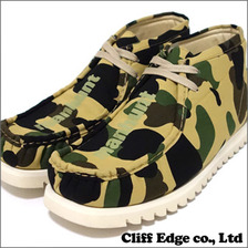 A BATHING APE 1ST CAMO MANHUNT BOOTS YELLOW 1020-191-038画像