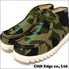 A BATHING APE 1ST CAMO MANHUNT BOOTS GREEN 1020-191-038画像