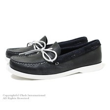 DANASSA 386 モカシンタイプデッキシューズ PELE GRAVADA NAVY画像