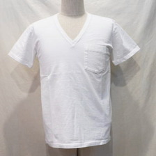 THE FLAT HEAD TVP-00W VネックポケットTシャツ00W画像