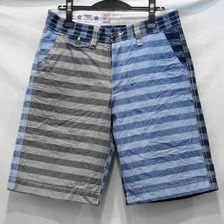 SAMURAI JEANS サムライ飛行機倶楽部 SFSP13-01 クレイジーボーダーショーツ 細ボーダー画像