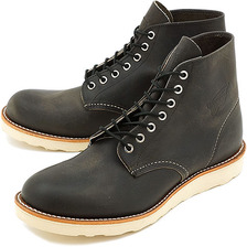 REDWING #8190 CLASSIC WORK BOOTS 6&Prime; Round Toe CHARCOAL ROUGH & TOUGH画像