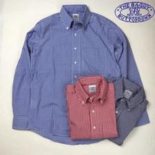 BAGGY 長袖 ギンガムチェック ブロードクロスボタンダウンシャツ画像