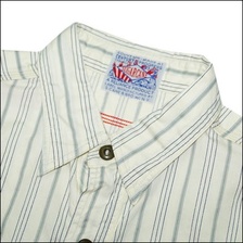 SUGAR CANE SC36266 1934 WORLD'S FAIR SOUVENIR PRINTED STRIPE S/S WORK SHIRT画像