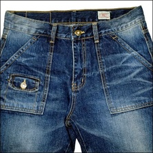 BILLVAN rs-121078 ブッシュクロップドデニムパンツ画像