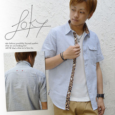 Loky ANIMAL ACCSENT STRIPE SHIRT 11827036画像