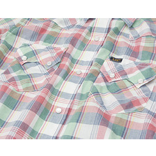 LEE チェック 半袖ウエスタンシャツ LT0508画像
