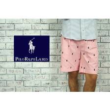 POLO RALPH LAUREN マルチポニー刺繍 コットン TYLER ショーツ PINK画像