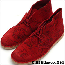Supreme &times; Clarks Map Suede Desert Boot RED画像