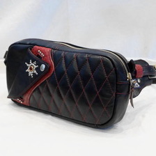 THE FLAT HEAD HDB-01R ヴィンテージホースハイドレッドクロコダイルバッグ01R画像