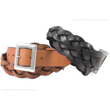 WAREHOUSE レザーメッシュベルト 6036画像