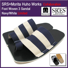 PROJECT SR'ES/SRS &times;Morita Huho Works Foot Woven 3 Sandal Navy/White ACS00771画像