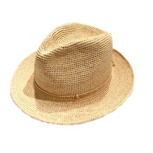 HELEN KAMINSKI XY ABAKA ROLLABLE RAFFIIA CROCHET natural画像