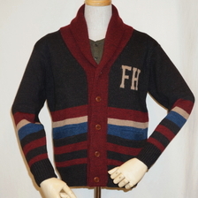 THE FLAT HEAD CDG-02 ボーダーカーディガン画像