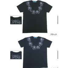 HOSU Flower Print S/S V-Neck 100-5104画像
