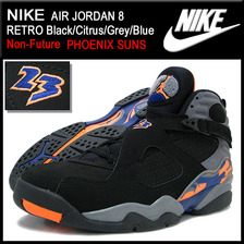 NIKE AIR JORDAN 8 RETRO Black/Citrus/Grey/Blue Non-Future 305381-043画像