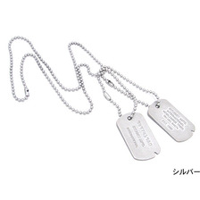 STUSSY MFG Dog Tag Necklace 138207画像