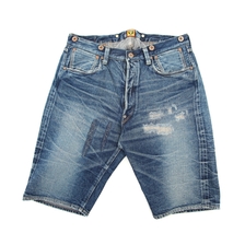 HUMAN MADE DAMAGED DENIM SHORTS HM6-P-004画像