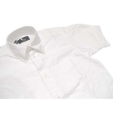 IKE BEHAR "JOHN" S/S MODIFIED FIT B.D. OXFORD SHIRTS white画像