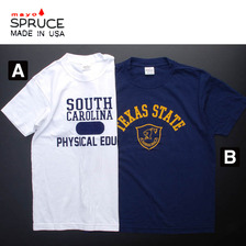mayo SPRUCE 半袖フロッキープリントTシャツ画像