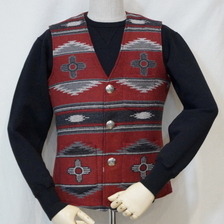 THE FLAT HEAD BKV-01 ネイティブブランケットベスト01画像